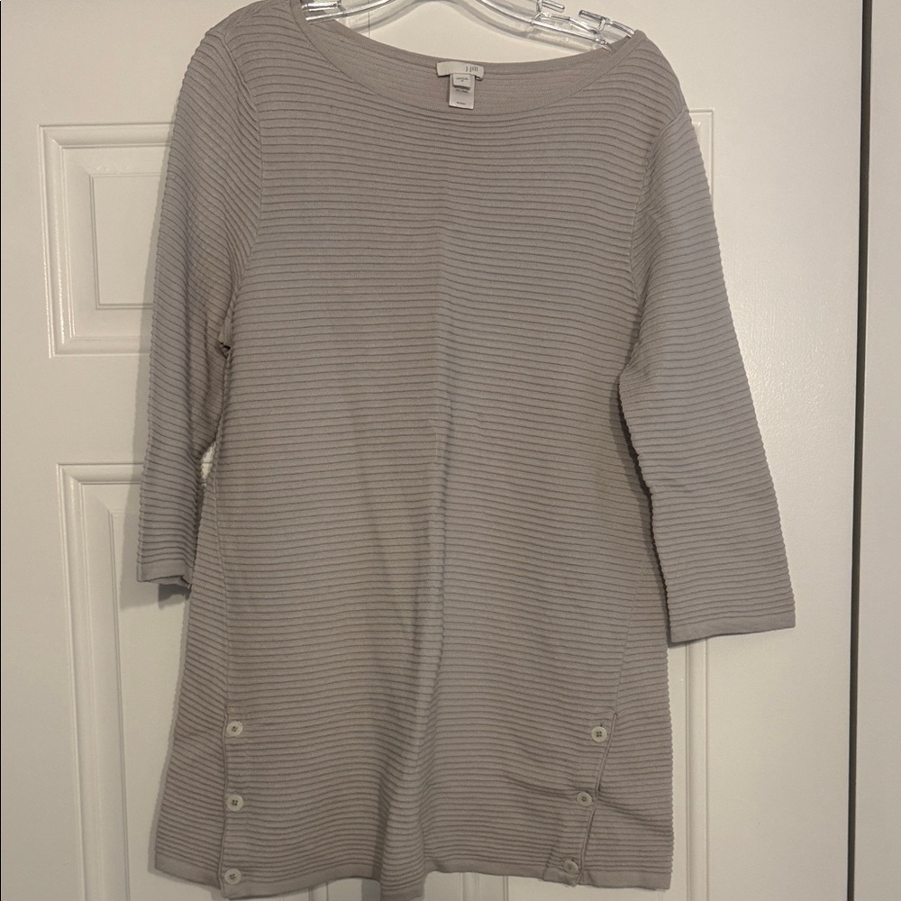 Women's Gray Ribbed Top